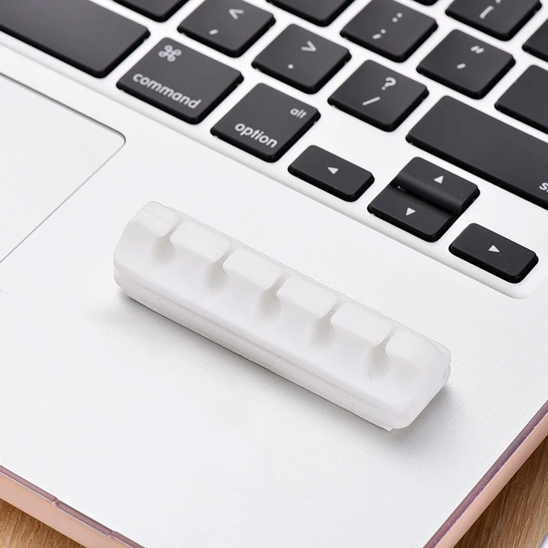 Desktop-Kabel-Organizer, USB-Clips, Desktop-Silikon-Kabel-Manager, Kabelhalter-Management für Datenleitung, Kopfhörer, Ohrhörer