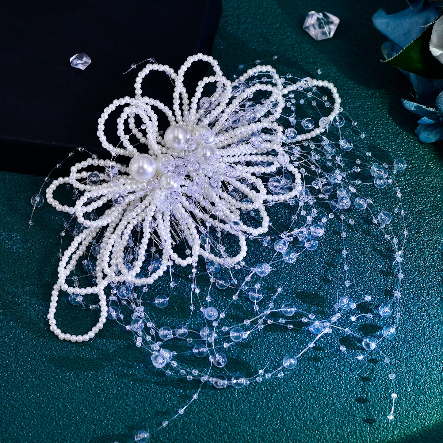 YouLaPan Wedding Bridal Headpiece Bride Pearl Hair Comb Women Party Fashion Hair Accessories Handmade Exquisite Headband HP717