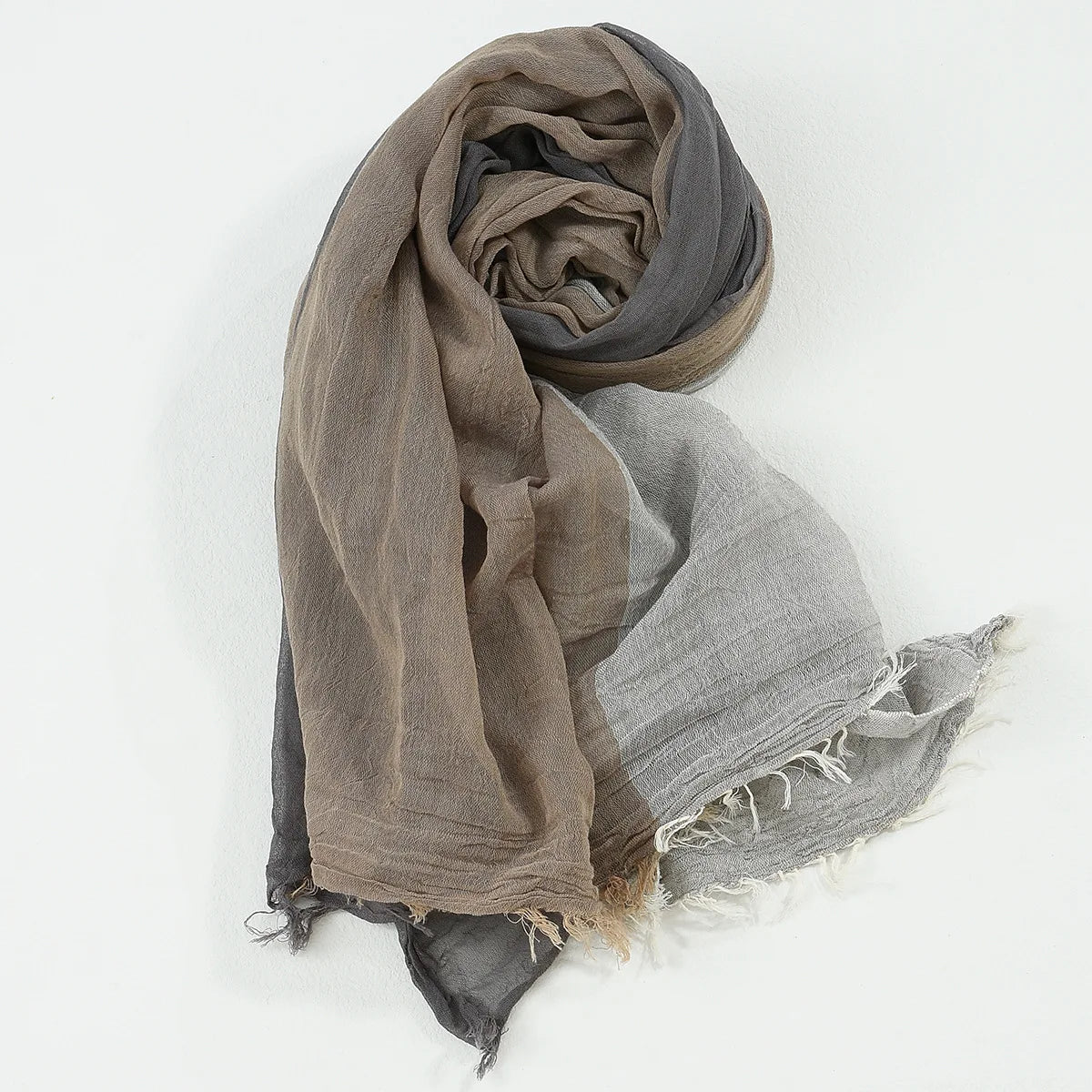 Cotton Camel Linen Scarf Men Long Patchwork Scarf for Men Tassel Winter Mens Scarves Fashion Men's Accessories