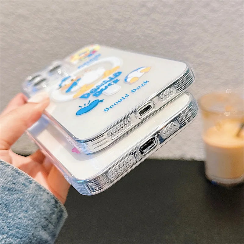 Disney Donald Duck For Magsafe Magnetic Case For iPhone 15 14 11 13 12 Pro Max Wireless Charging Phone Protection Accessories