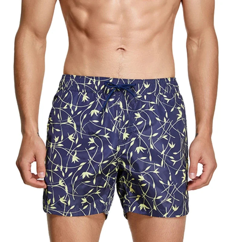Seobean Swimsuit Man Short Swim Shorts Lined Men's Swimming Trunk Fast Dry Men Beach Board Surf Shorts Bath Suit sport Wear