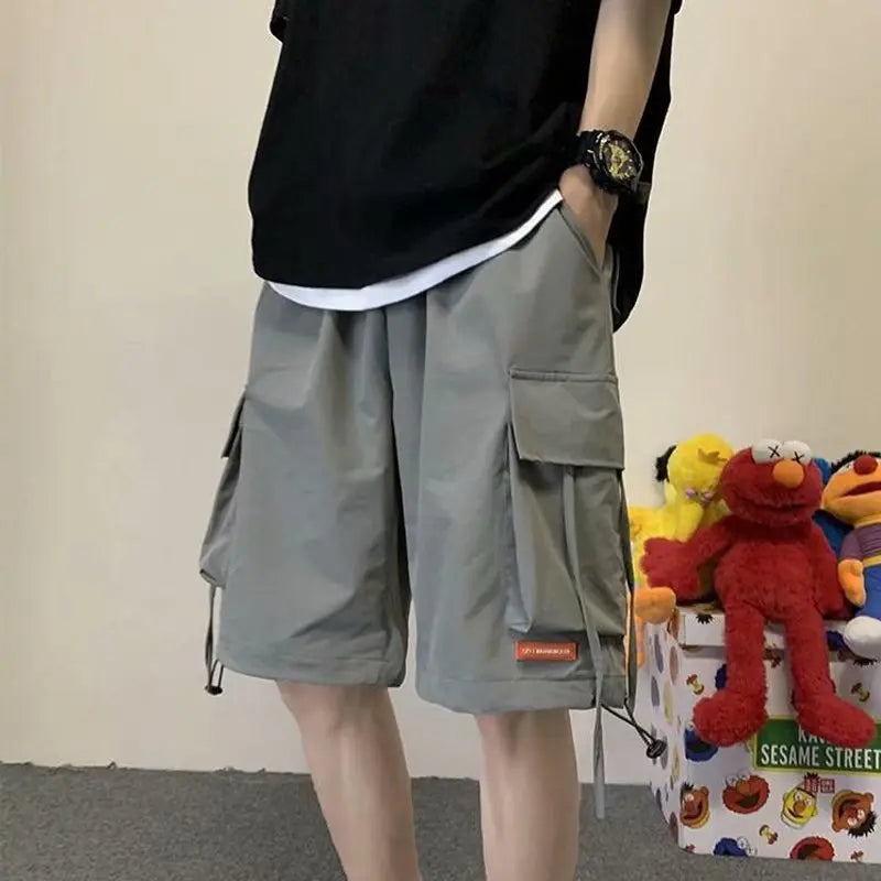 Y2K Hochwertige Shorts Herren Casual Loose Sporthose Cargo-Shorts Herren Mode Overalls Shorts Herren Streetwear Multi-Pocket