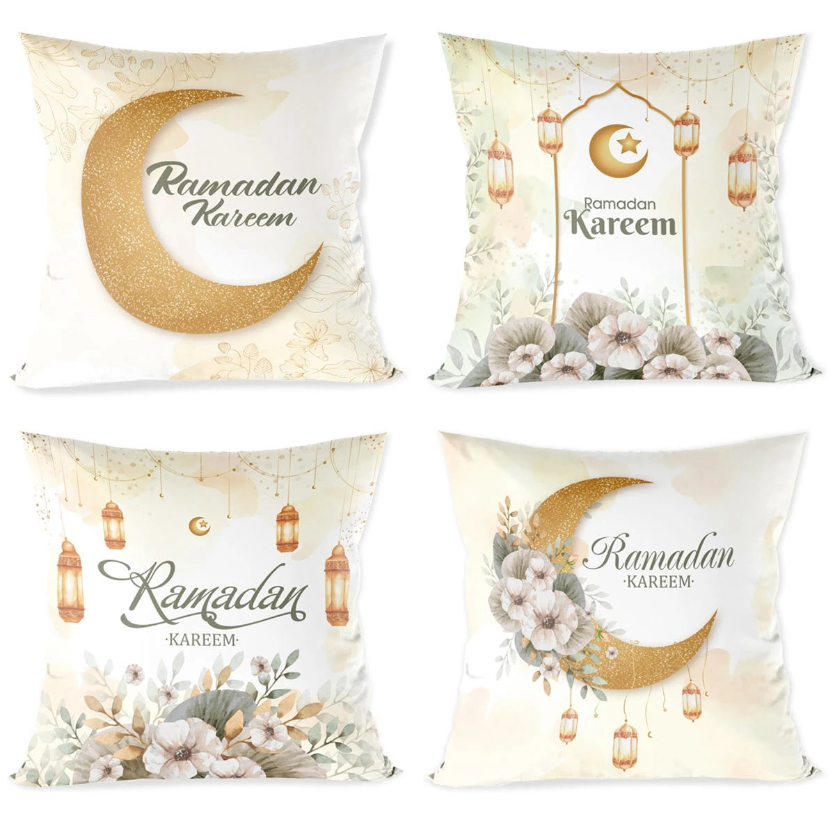 Eid Cushion Cover Eid Mubarak Ramadan Kareem Backdrop Islam Muslim Party Supplies 2025 Ramadan Decor For Home Eid Al-fitr Gift