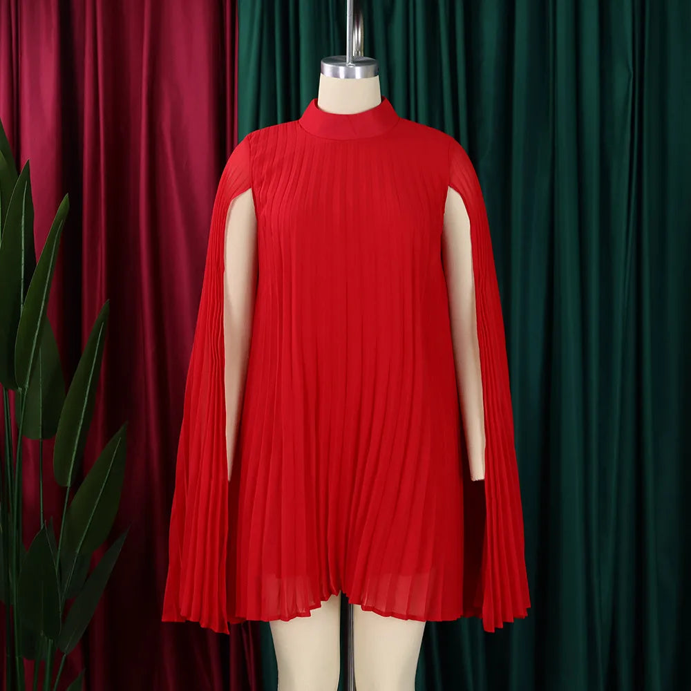 FairyShely 2025 Batwing Sleeve Plus Size Club Dress Women Solid Mesh Large Big Dresses Summer Lady Party Tight Curvy Dress