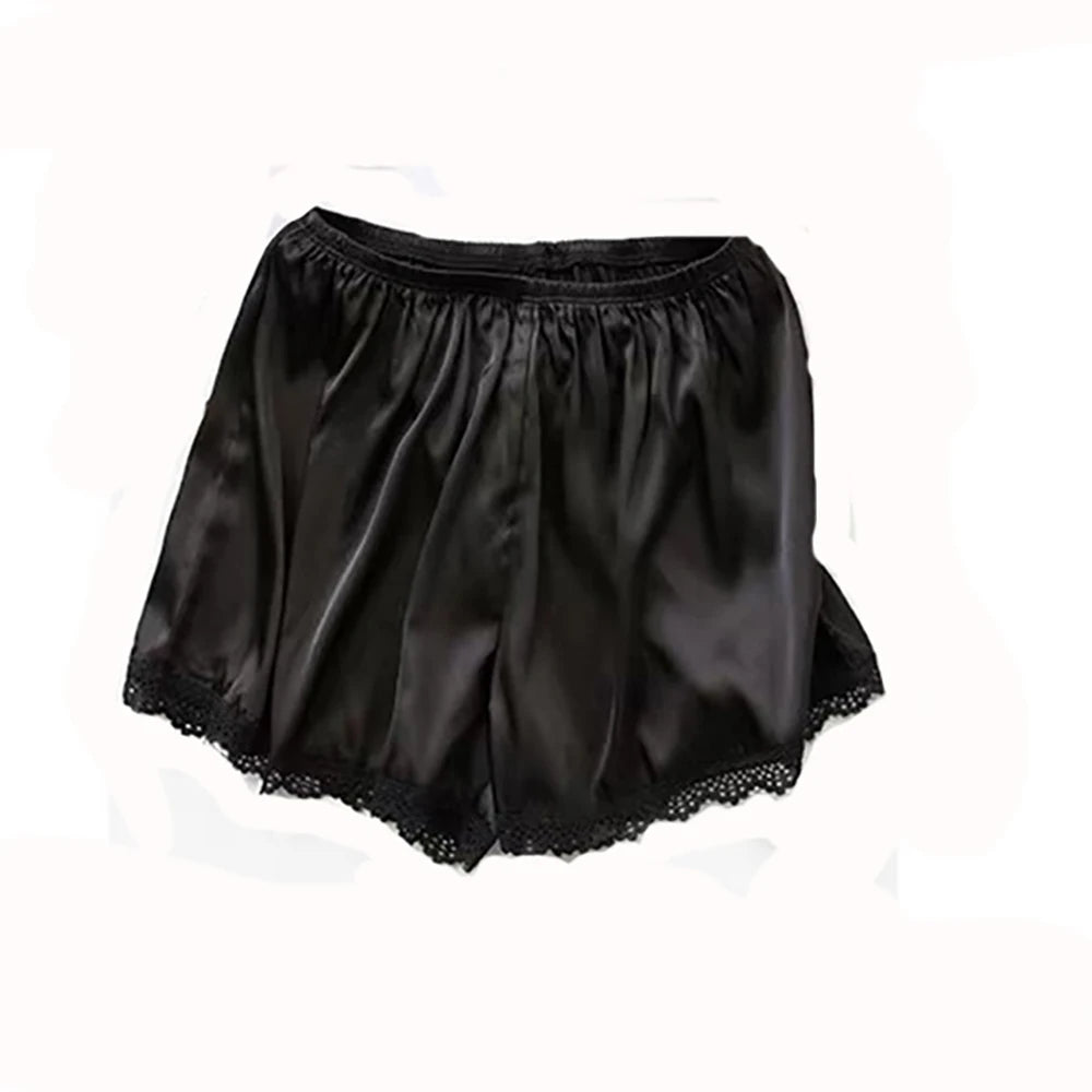 Comfortable Home Summer Satin Girl For Dress Spring Safety Shorts Pants Boxer Panties Lace Women's Breeches