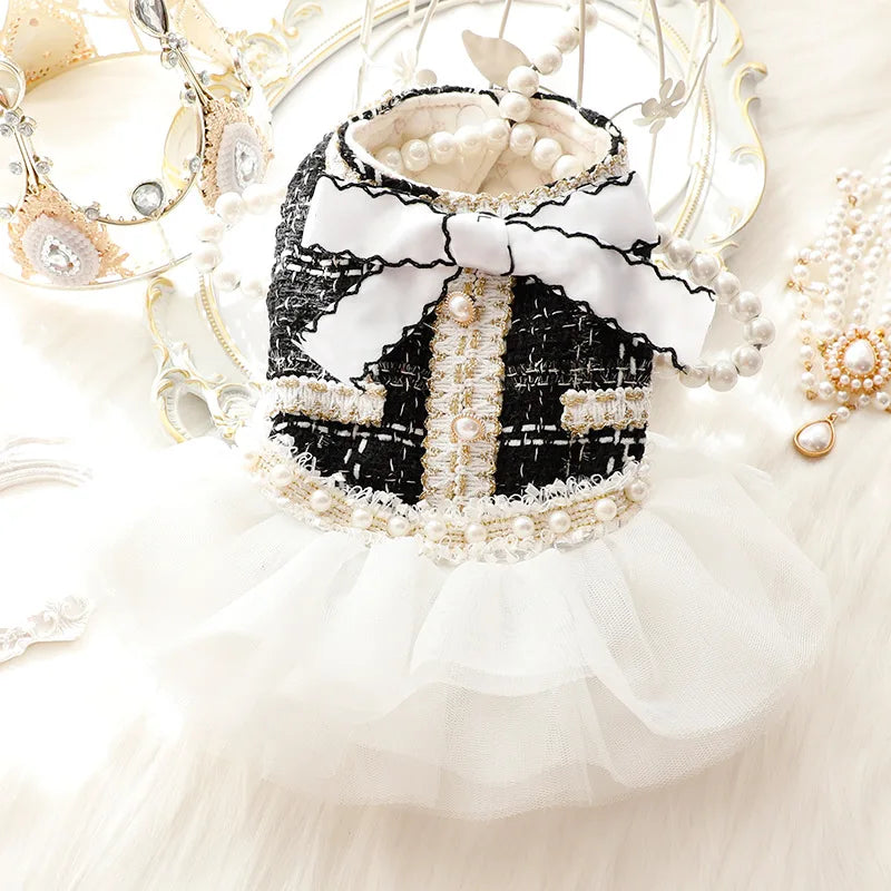 Pet Dog Lace Dress Clothes Luxury Dog Clothes Tutu Skirt Princess Fluffy Skirt Cotton Apparel Pet Clothes