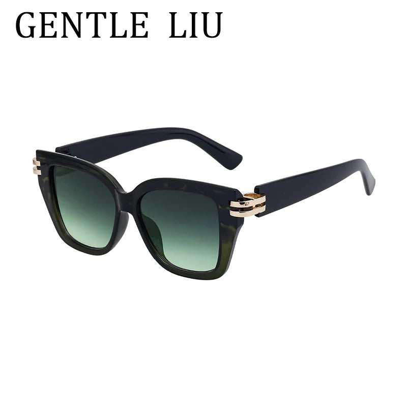 Punk Oversized Frame Square Sunglasses Women 2025 Luxury Brand Design Outdoors Travel Sun Glasses For Ladies Retro Eyewear UV400