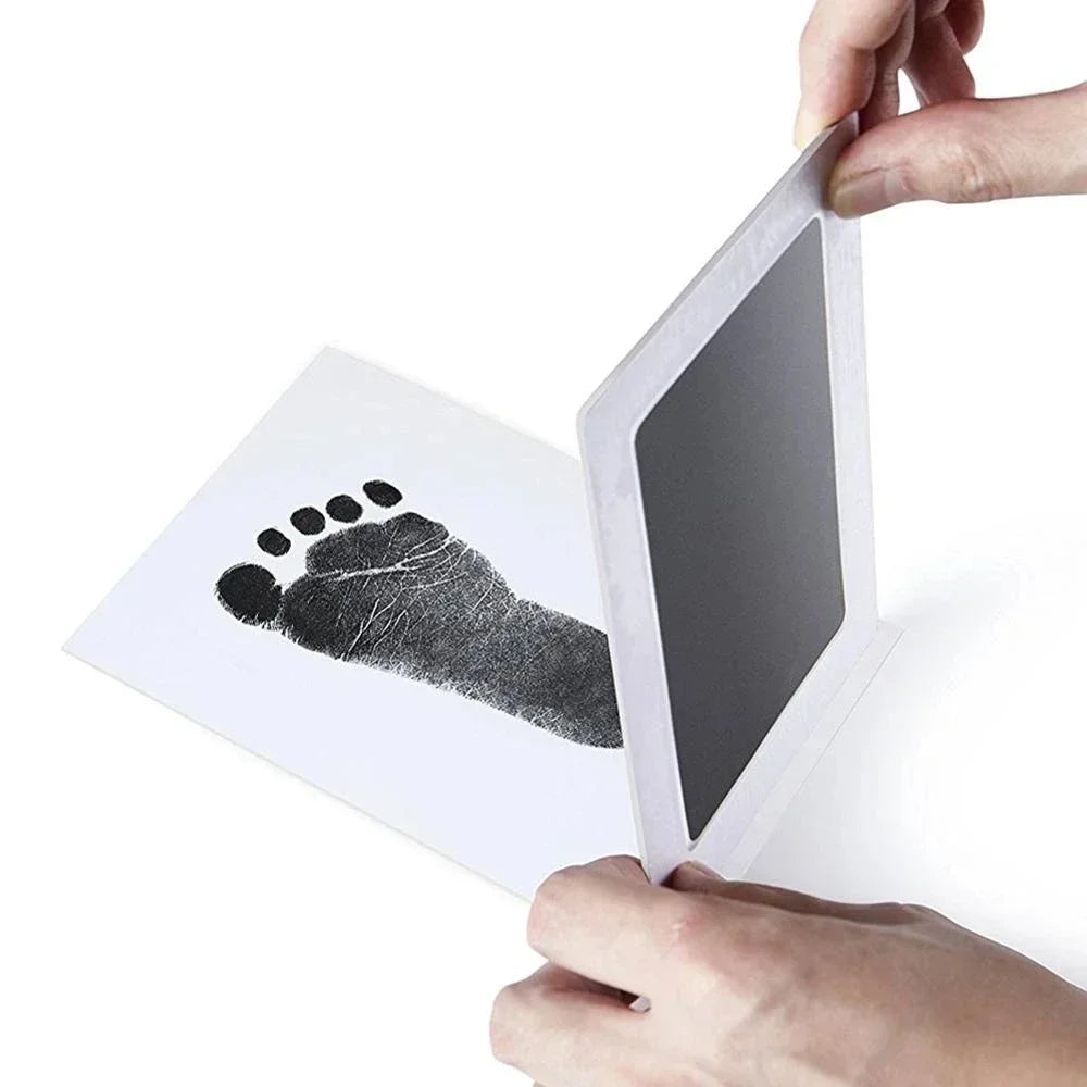 Baby-Fußabdruck-Set, sicher, waschbar, Handabdruck, Pfotenabdruck, Souvenirs für Neugeborene, berührungslose Haut für Kissen, Tinte, Fußabdruck, Kleinkindspielzeug