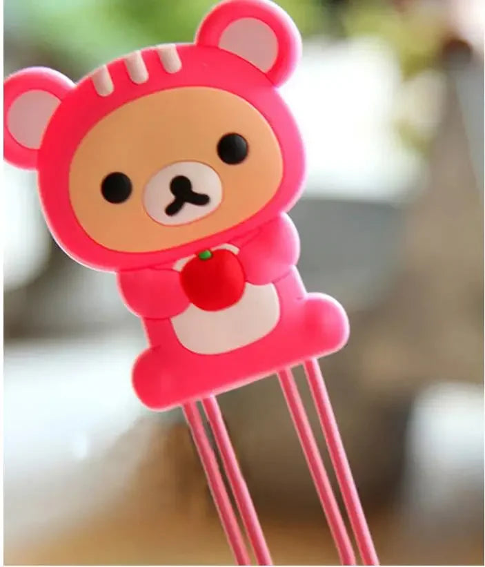 Cartoon PVC Soft Bookmarks Metal Book Clip Large Paper Clips Student Page Bookmark Clip