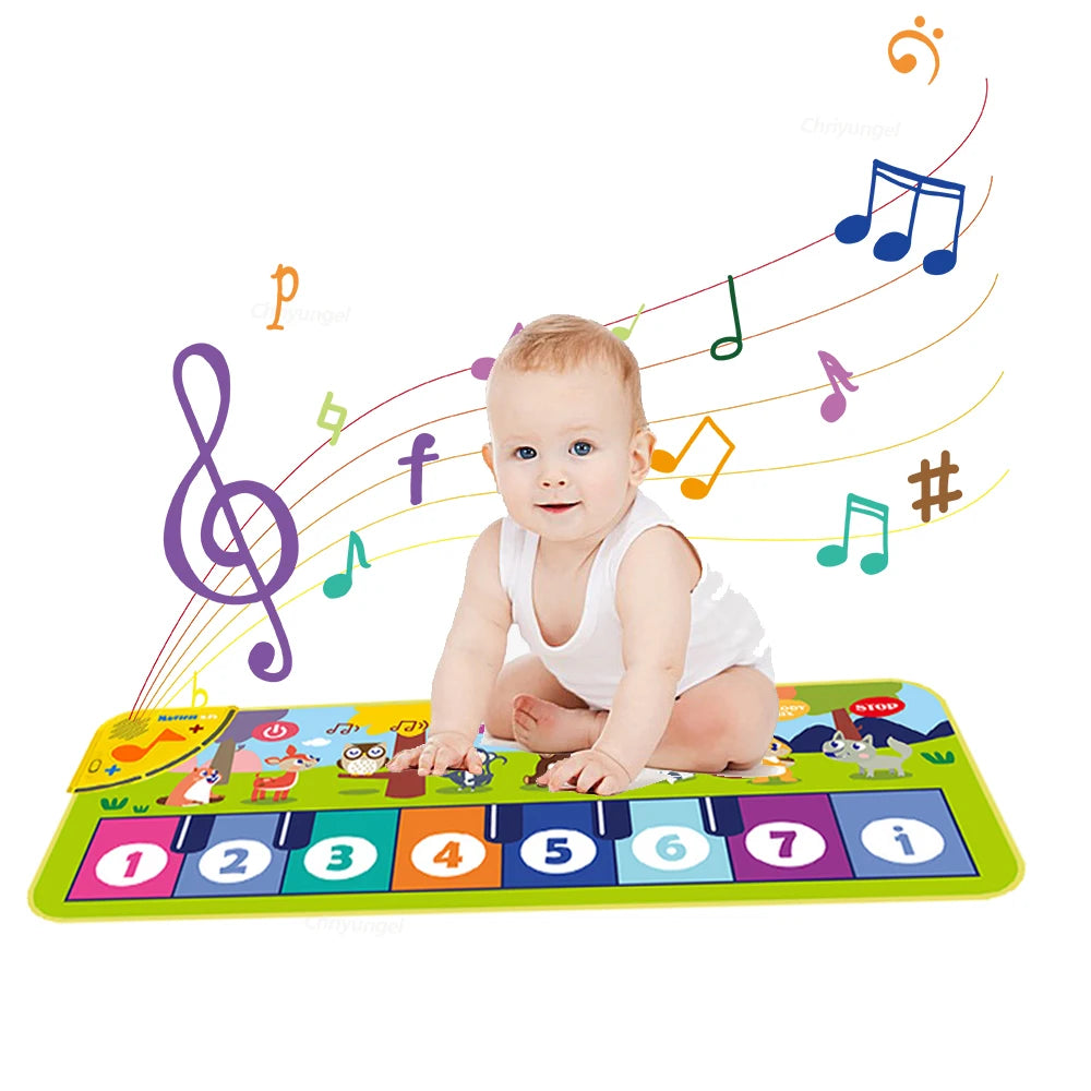 Klaviermatte für Kinder, Bodentastatur, Tanzmatte, Baby, Fitness, Spielen, Musikteppich, Musikinstrument, Spielzeug, Mädchen, Jungen, Geschenk