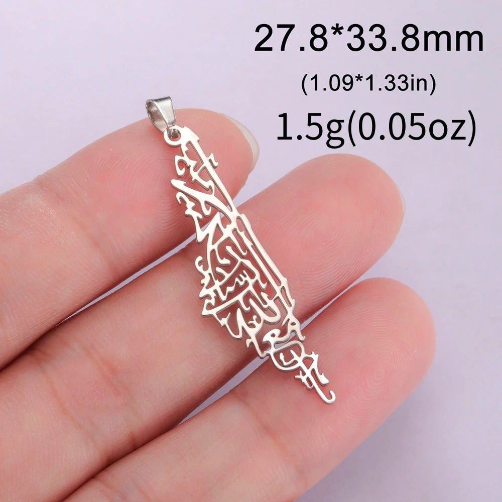 LIKGREAT Dropshipping 1 stücke Palästina Karte Anhänger Halskette Armband Ohrringe Schmuck Machen DIY Edelstahl Zubehör Charme
