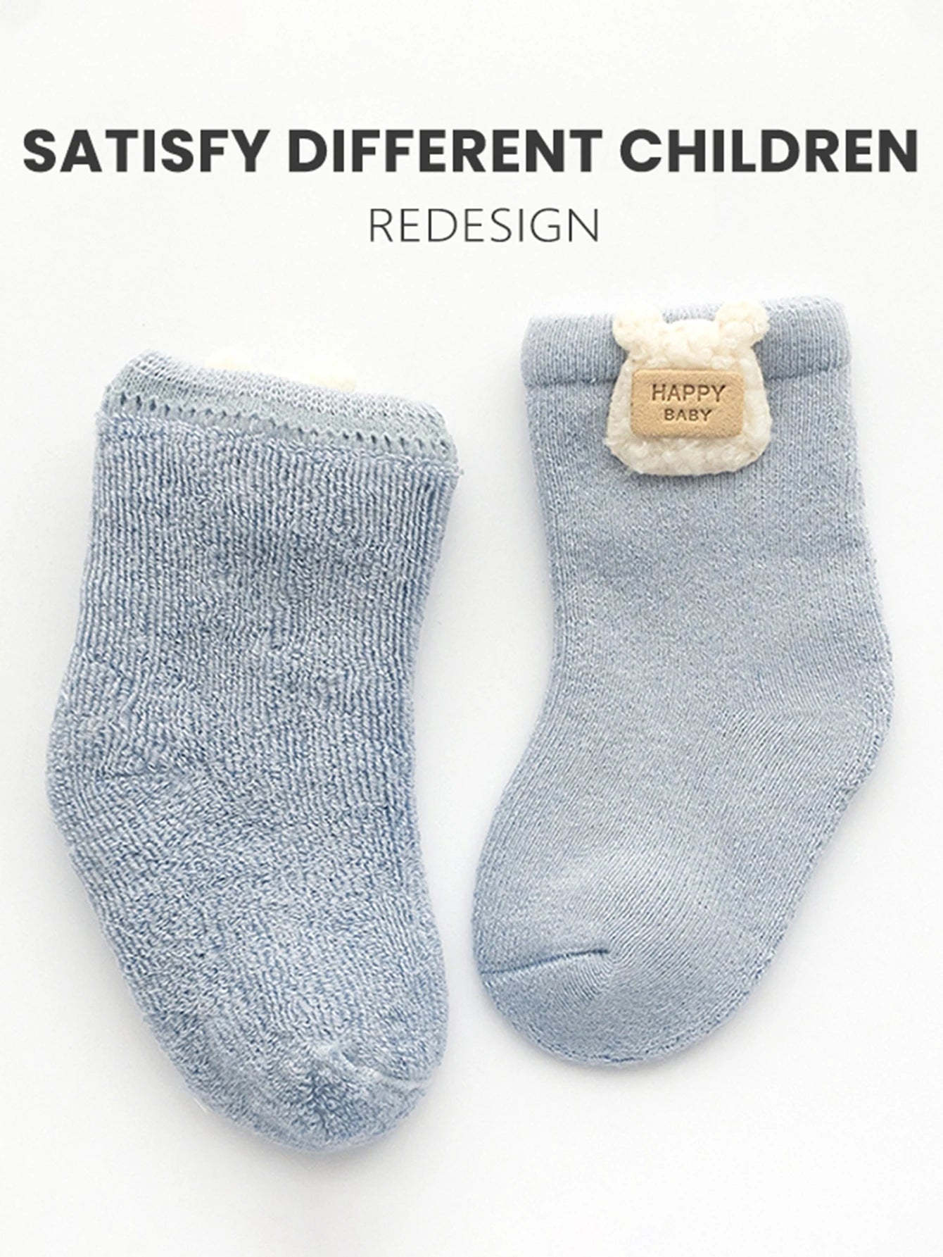 Winter Baby Socks Thick Warm Long Socks for Toddler White Autumn Winter PlushKnee Newborn Anti Slip Floor Socks Baby Accessories