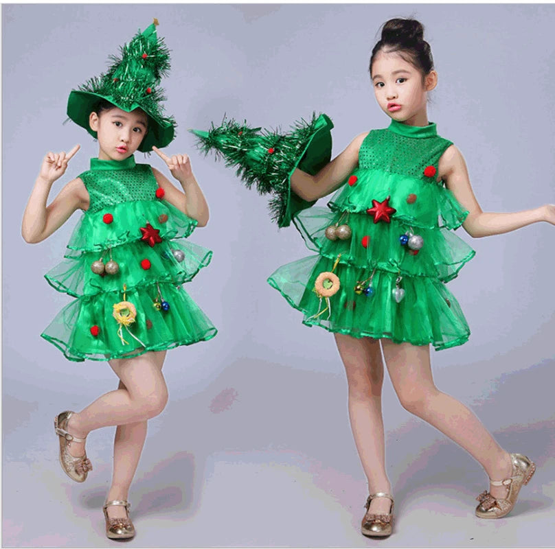 New Year Kids Santa Claus Toddler Baby Red Xmas Clothes Party Red Dress Set for Children Christmas Costume Santa Claus Set