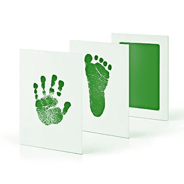 Baby-Fußabdruck-Set, sicher, waschbar, Handabdruck, Pfotenabdruck, Souvenirs für Neugeborene, berührungslose Haut für Kissen, Tinte, Fußabdruck, Kleinkindspielzeug
