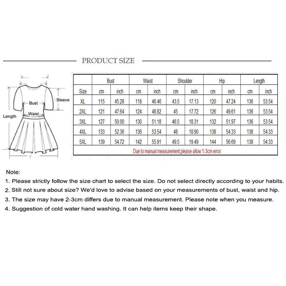 2025 Casual V-Neck Print Plus Size Dress Women Short Sleeve Lace-Up Large Midi Dress Lady Trendy Chubby Curvy Pleated Long Dress