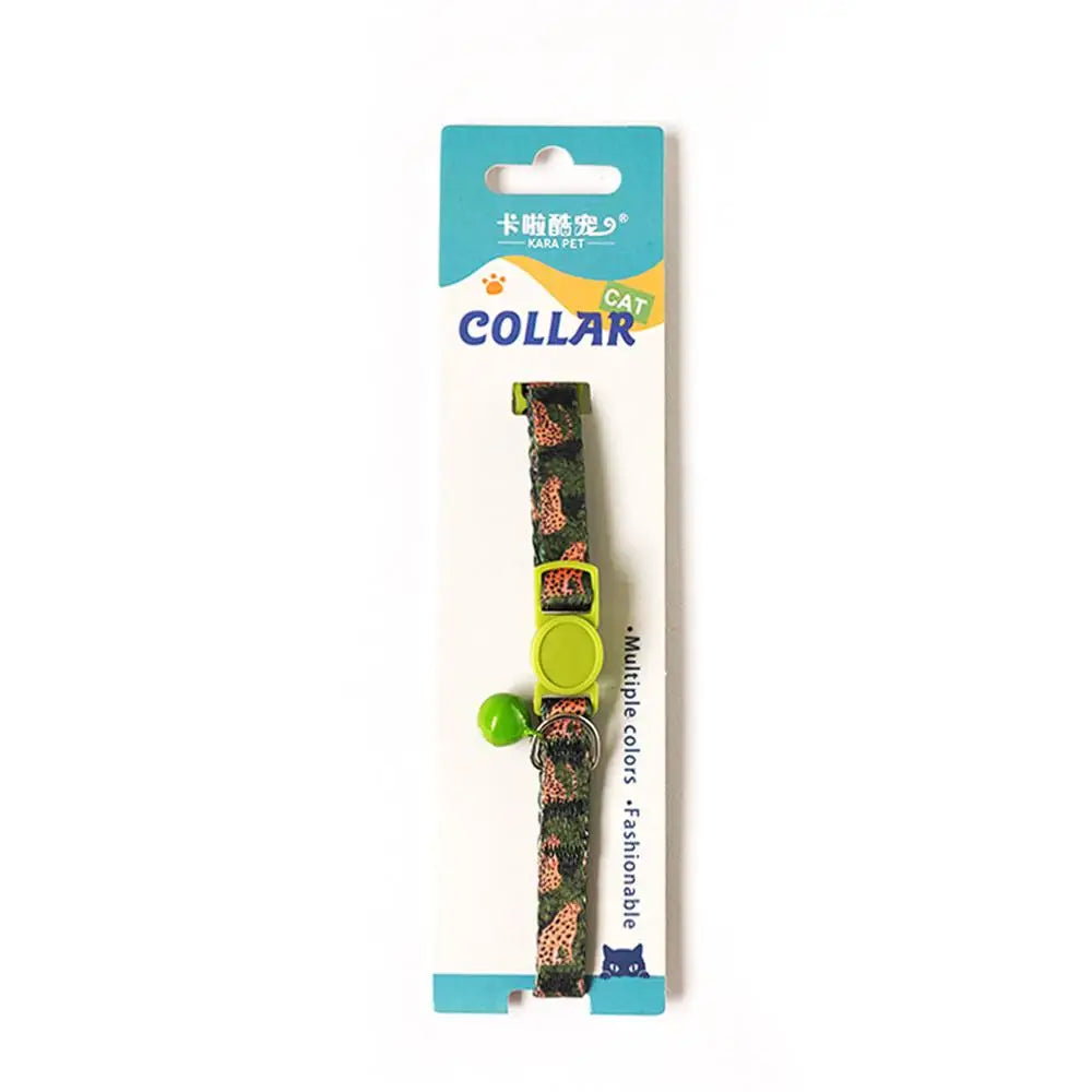 Cat Collar Adjustable with bells Ins Design Comfortable Safety Buckle Anti-choking fashion Ethnic Jacquard Cat Pet Supplies