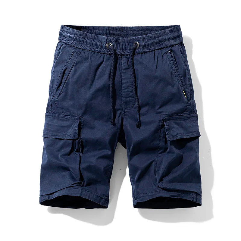 Men's Fashion New Cargo Cotton Shorts Plus Size Mens Summer Breeches Multi-Pocket Shorts Men Spring Casual Joggers Shorts Male