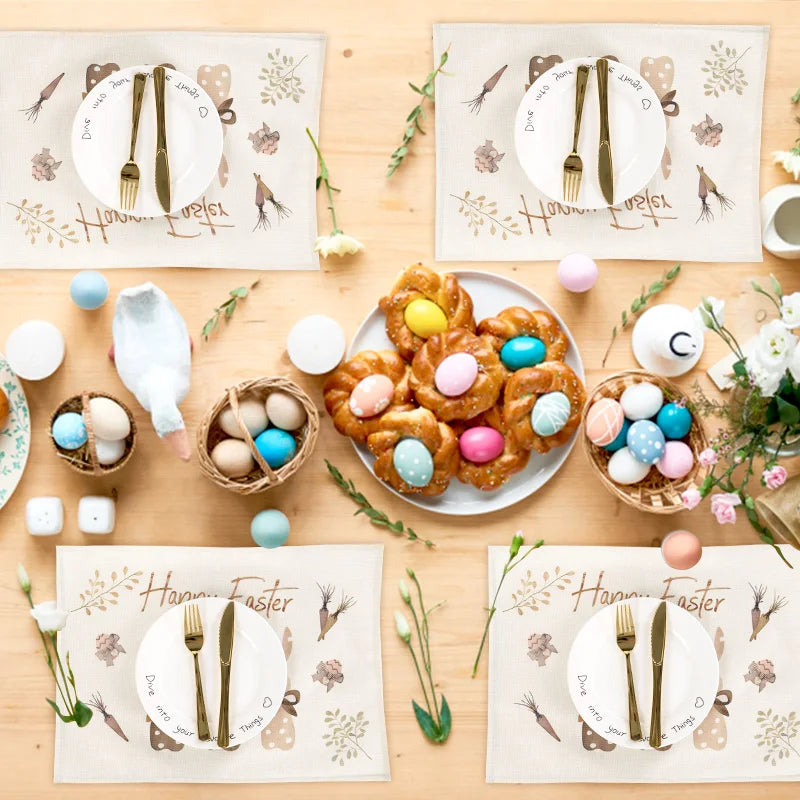 Easter Bunny Dining Table Mats