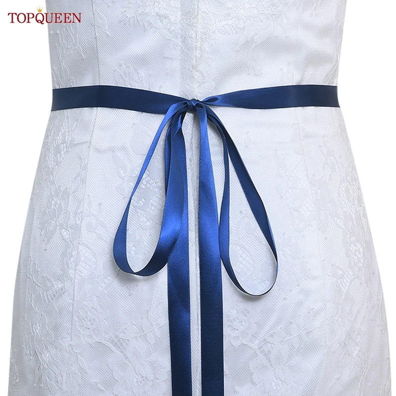 TOPQUEEN S119 Wedding Dress with Decorative Decals Wedding Dress Accessories Wedding Dress with Luxury Diamond Handmade