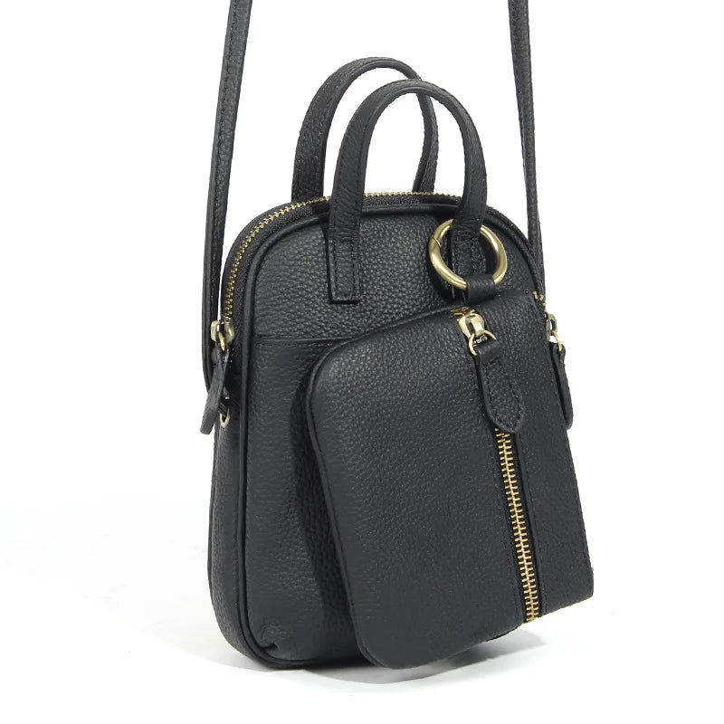 Damenmode-Trend Umhängetasche Kopfschicht Rindsleder Mutter Handtasche multifunktionale All-in-One-Tasche