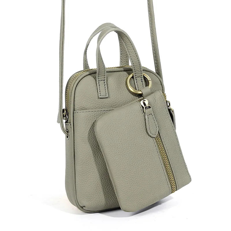 Damenmode-Trend Umhängetasche Kopfschicht Rindsleder Mutter Handtasche multifunktionale All-in-One-Tasche