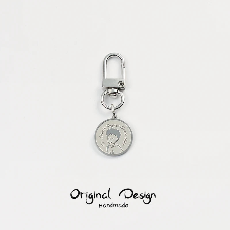 Trendy The Little Prince Keychain Cute Fox Airpods Pendant For Clothes Backpack Keyring Key Chains Charms Valentines Day Gift