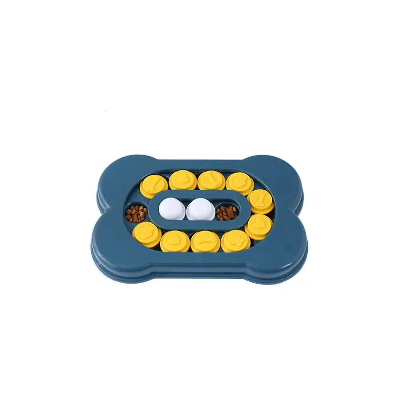 Pet Supplies Cat Dog Turntable Eating Anti-choking Food Puzzle Feeding Interactive Toy Slow Food Tray