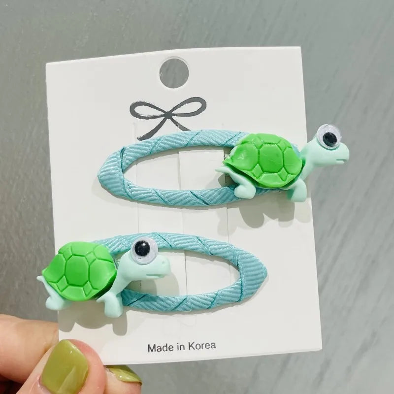 2Pcs/Set Girls Animal Rabbit Dog Cat Rubber Elastic Hair Bands Children Ponytail Holder Scrunchie Headband Kids Hair Accessories
