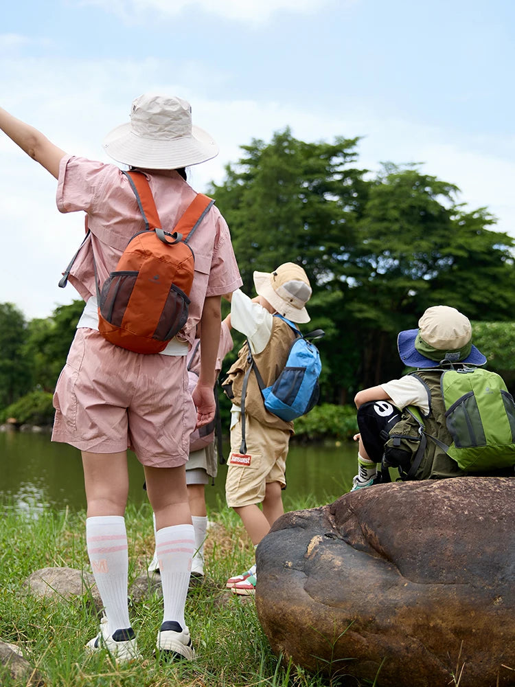 Fouvor Parent-Child Backpack Small Travel Outerdoor Shoulders Bags Casual Lightweight School Bags For Primary Student 3037-08