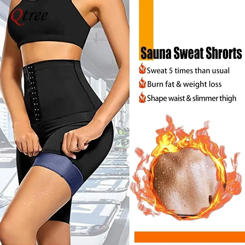 Body Shaper Pants Sauna Shapers Hot Sweat Sauna Effect Slimming Pants Fitness Short Shapewear Workout Gym Leggings Fitness Pants