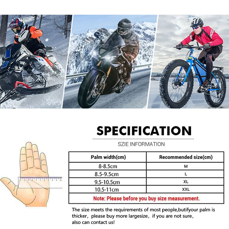 Motorradhandschuhe Winddicht Wasserdicht Guantes Moto Männer Motorrad Reithandschuhe Touchscreen Moto Motocross Handschuhe Winter 
