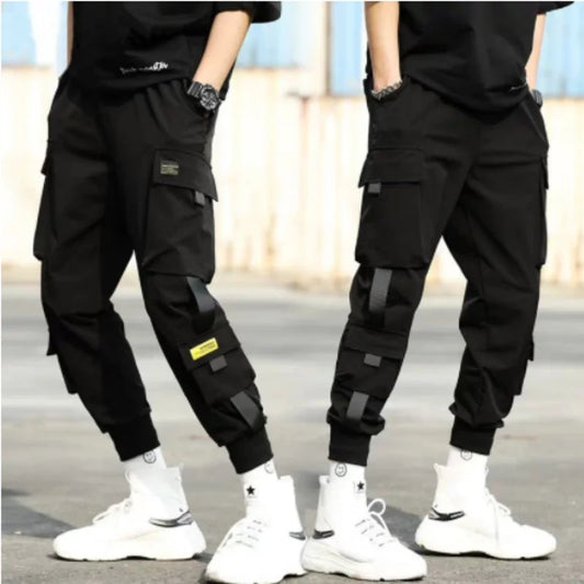 Spring Autumn Men's Fashion Multi-pocket Loose mon