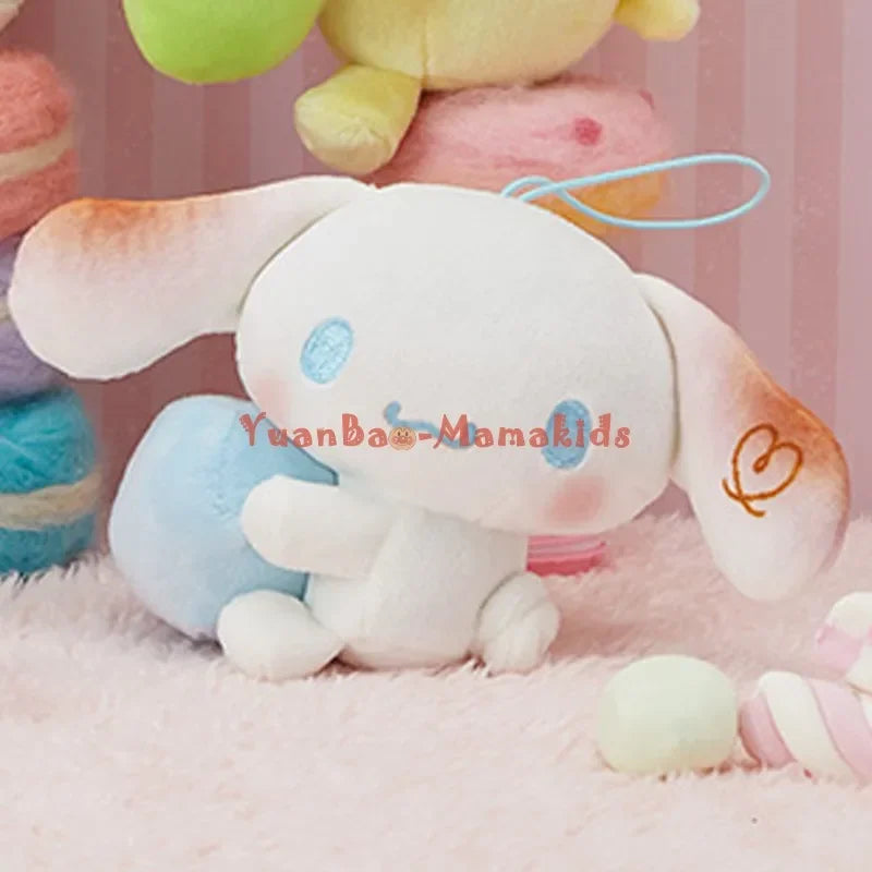Japanische Original Sanrio Cotton Candy Plüschpuppe Melody Kuromi Cinnamoroll Pompom Purin Pochacco Anime Spielzeug für Kinder Anhänger 