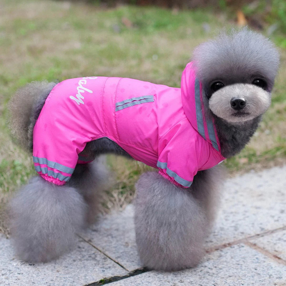 Outdoor Puppy Pet Dog Rain Coat Hoodies Waterproof Jackets Breathable Raincoat For Dogs Cats Apparel Clothes Summer Pet Supplies