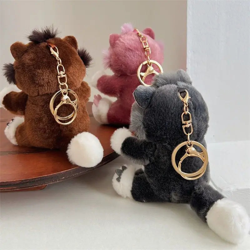 Lucifer Cat New Style Simple Cute Fun Creative Funny Cartoon Plush Doll Car Keychain Decorative Pendant Holiday Gift Wholesale