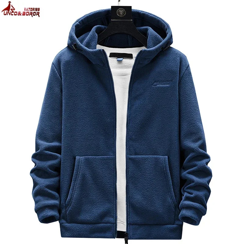Plus Größe 7XL 8XL Streetwear Softshell Fleece Jacken Männer Mäntel Winter Lässige Sportswear Hip Hop Hoodies Sweatshirts Kleidung 