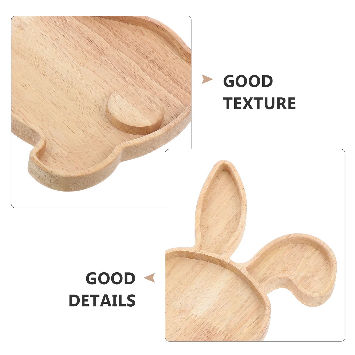 Rabbit Tray Food Serving Decoration Board Easter Bunny Plate Dessert
