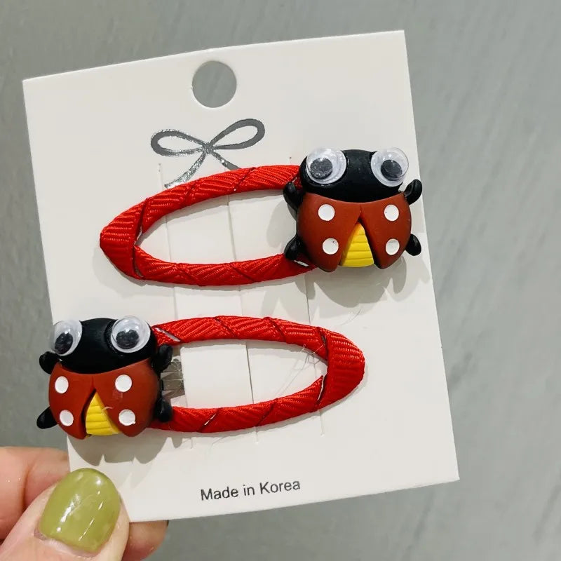 2Pcs/Set Girls Animal Rabbit Dog Cat Rubber Elastic Hair Bands Children Ponytail Holder Scrunchie Headband Kids Hair Accessories