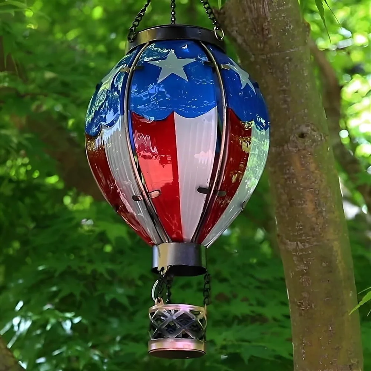 Hot Air Balloon Solar Lantern Outdoor Solar Lanterns Waterproof for Garden Patio Porch Tree Yard Decorations