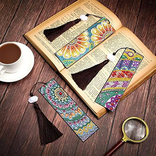 DIY Material Kit Diamond Embroidery Handmade Gifts Art Crafts Kits Tassel Bookmark Diamond Painting Bookmark Book Mark Bookmark