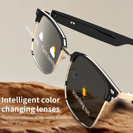 2025New arrival Smart Bluetooth Glasses Sunglasses Earphone Outdoor Sports UV400 Polarized Anti Blue Light Lens IPX5 Intelligent