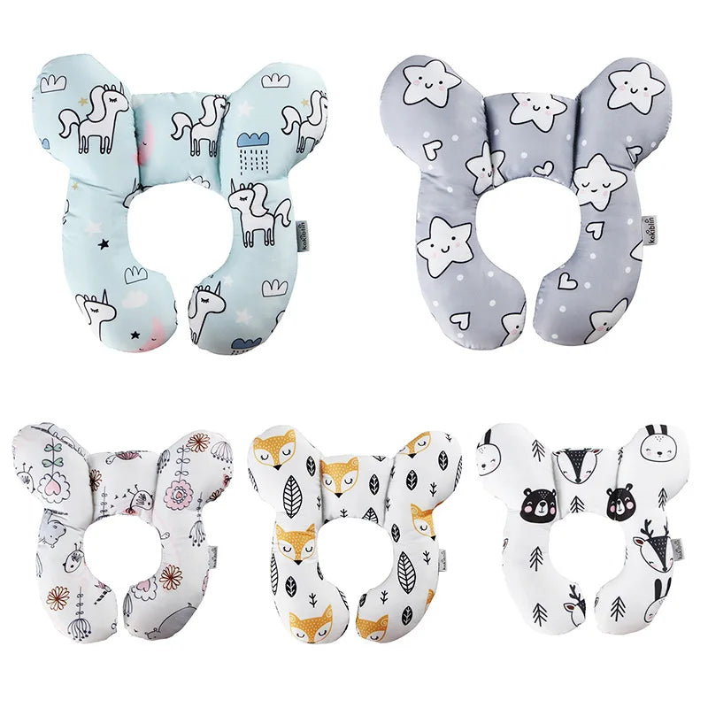Cute Cartoon Baby Head Protection Cushion Protective Travel Car Seat Head Neck Pillow Anti Fall Baby Protect Safety Accessories