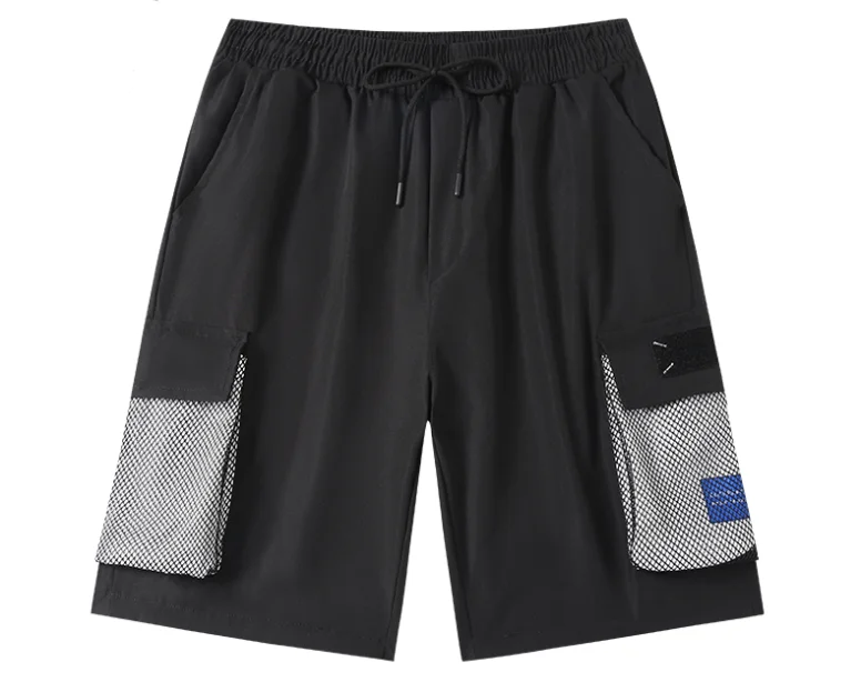 Cargo Shorts Man Loose Fitting Leisure Motion Large Pocket Summer Fashion Solid Color 2024 New Harajuku Street Short Trousers