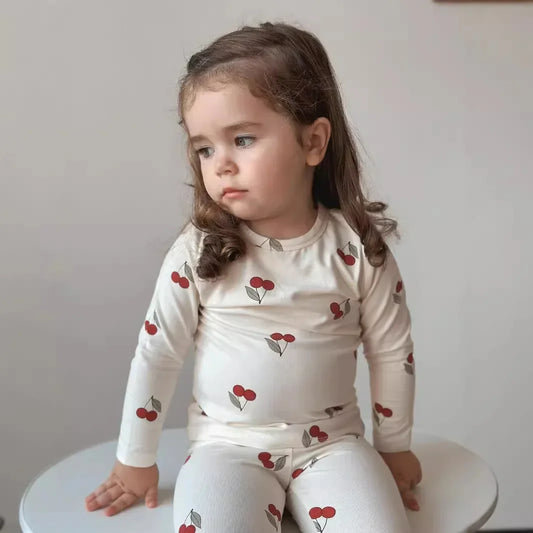 طقم ملابس أطفال من القطن للرضع من عمر 1 إلى 6 سنوات، طقم بيجامات مكون من قطعتين، بلوزة وبنطلون كاجوال، ملابس منزلية للأطفال 