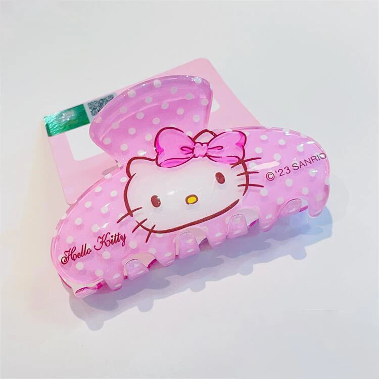 Hello Kitty Hairclips Kawaii Hair Accessories Sanrio Baby Girl Bows Hair Clip Headbands Ties Fashion Hairties Toddler Girl Fall