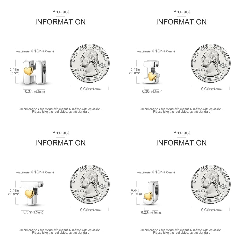 Fit Pandora 925 Original Bracelets Love 26 English Letters Series Silvering Charms Beads For DIY Birthday Jewelry Making