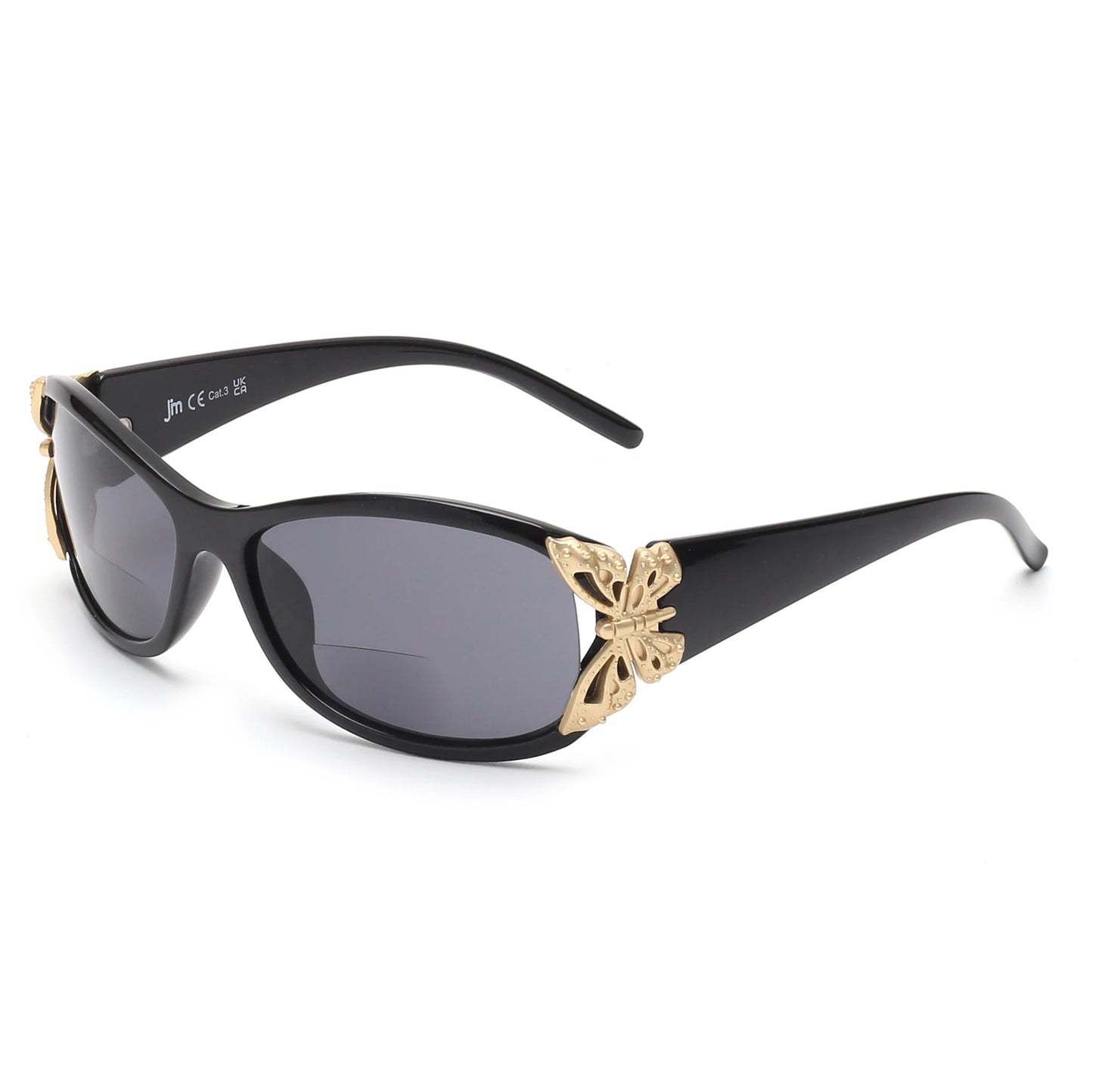 JM Bifocal Reading Sunglasses for Women Fashion Sun Readers Outdoor Reading Glasses UV400 Protection