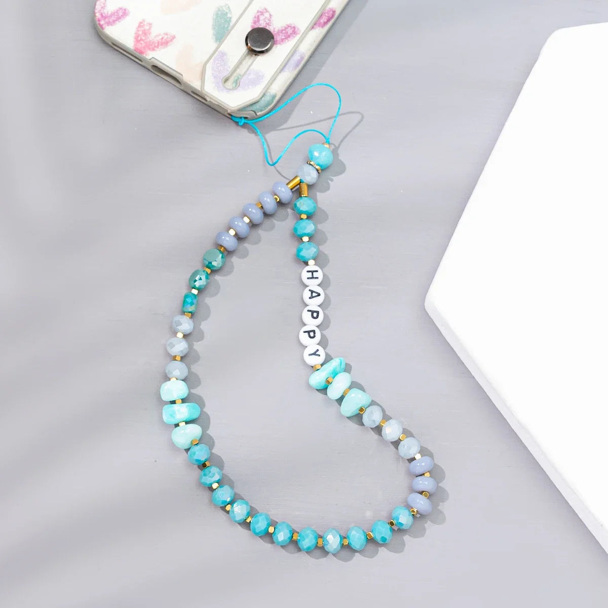 Summer Mobile Phone Lanyard Strap for Women Beaded Necklace Jewelry Gift