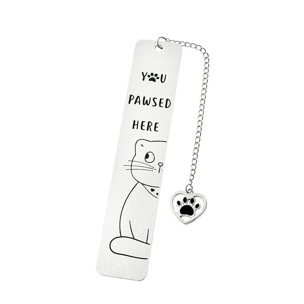 Cute Cat Bookmarks Metal Black Bookmarks Reading Marks Book Lovers Collections School Supplies Gifts for Friends and Teachers