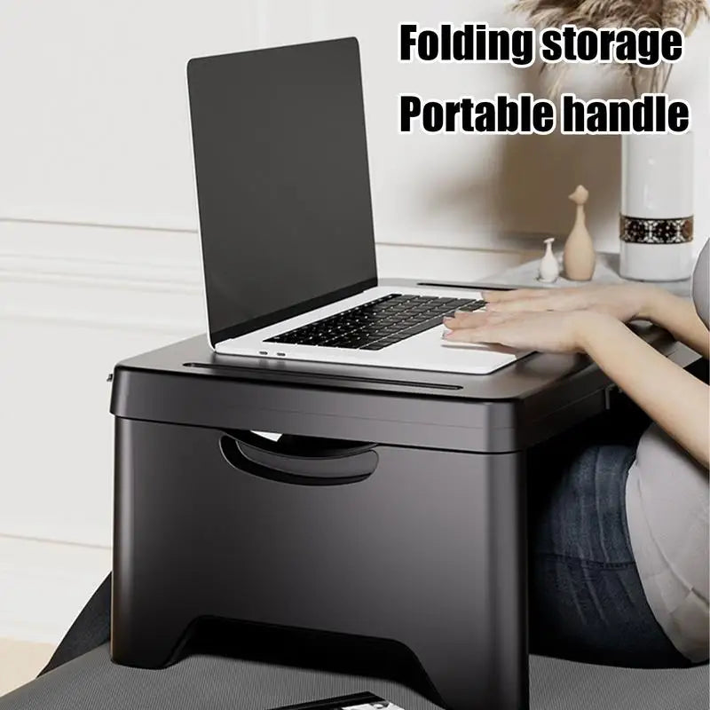Portable Laptop Desk For Bed Space-Saving Foldable Lap Desk Childs Snack Toys Storage Table Kids Reading Desk Office Accessories